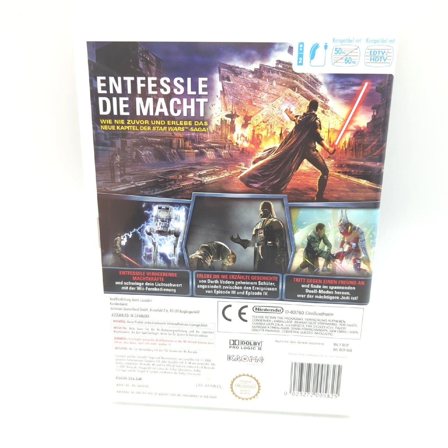 Star Wars: The Force Unleashed Nintendo Wii 2008 USK 12