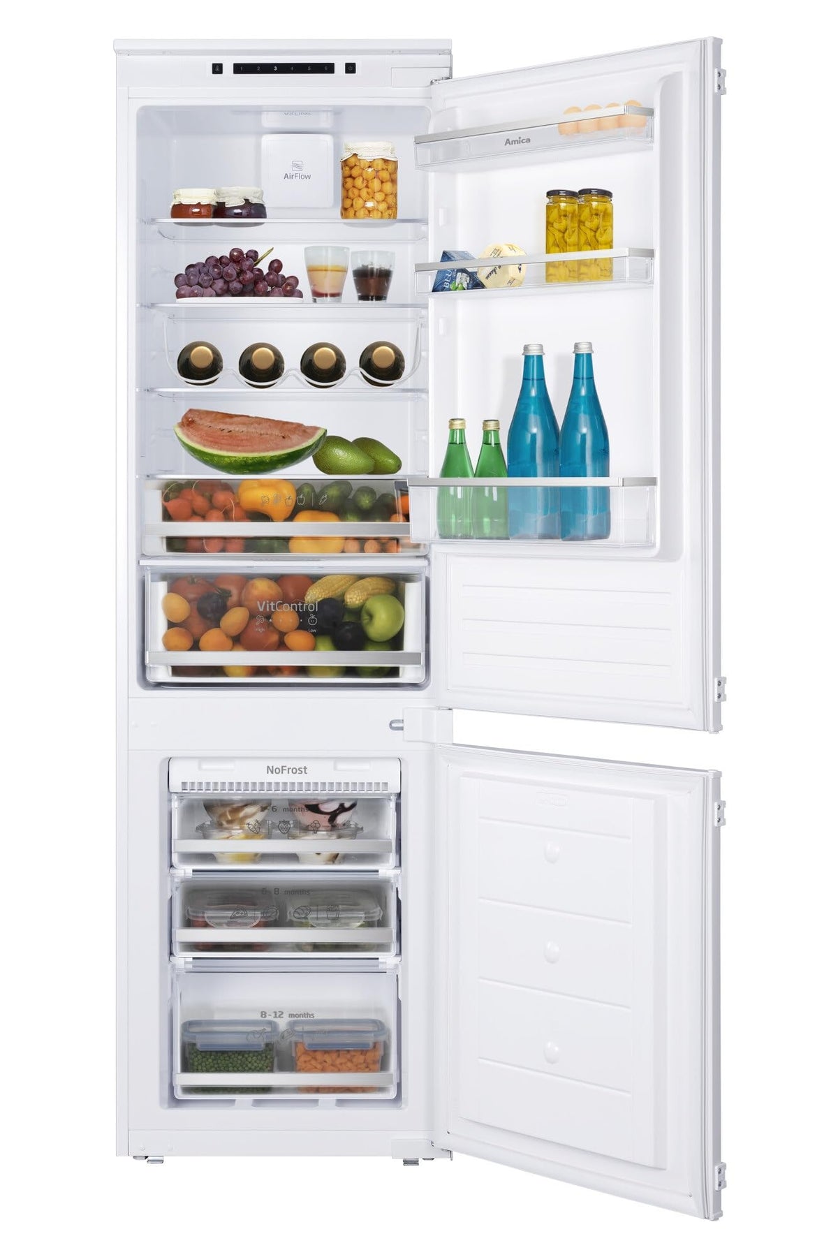 AMICA Einbaukühlgefrierkombi EKGCS387931, 177 cm, weiß
