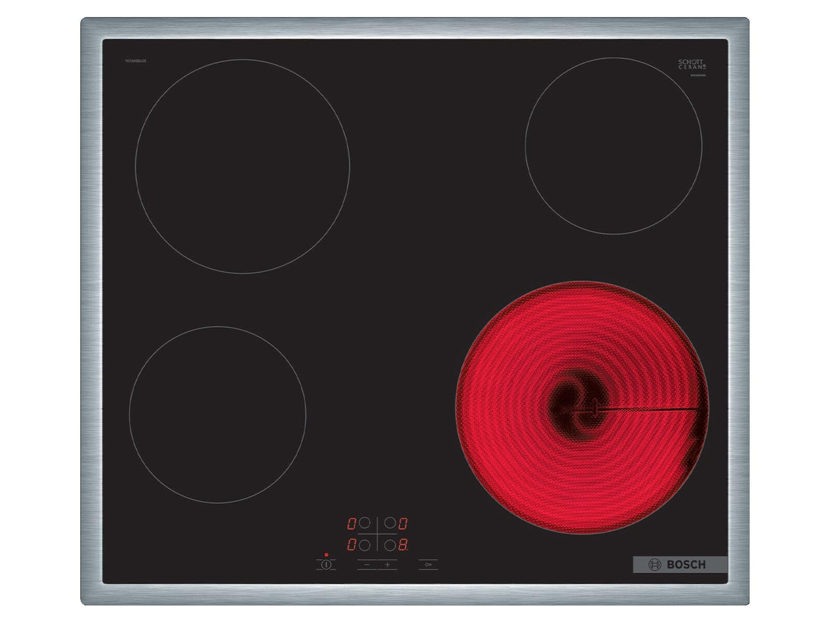 BOSCH Elektro-Kochfeld PKE645BA2E, 60cm, edelstahl