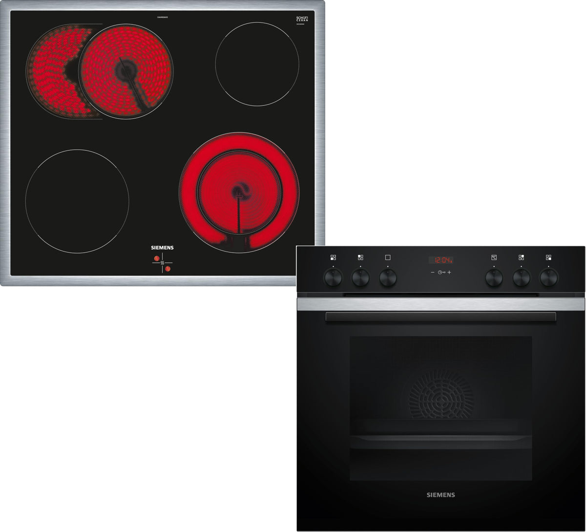 SIEMENS Elektro-Herd-Set EQ211KB11, 60 cm, schwarz