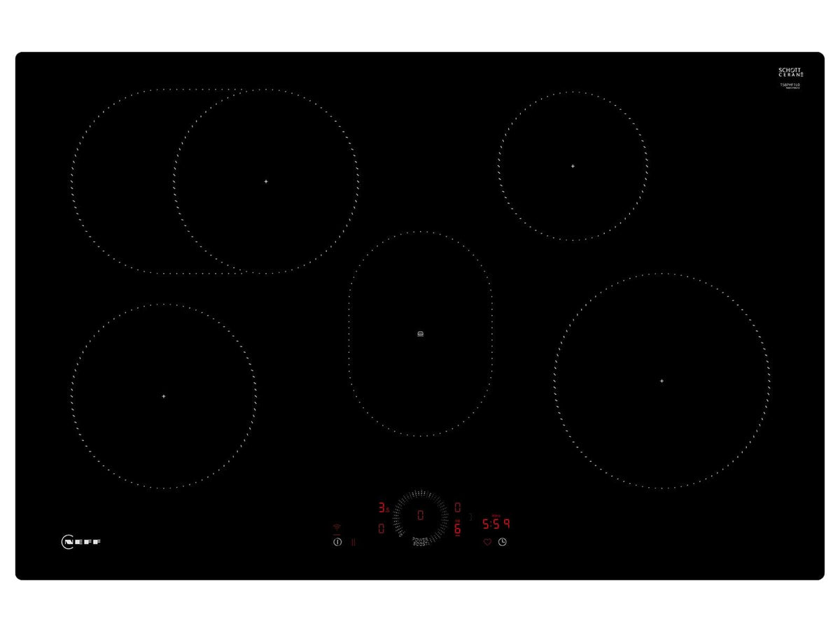NEFF Induktions-Kochfeld N 70 T58PHF1L0, 79,2 cm, schwarz