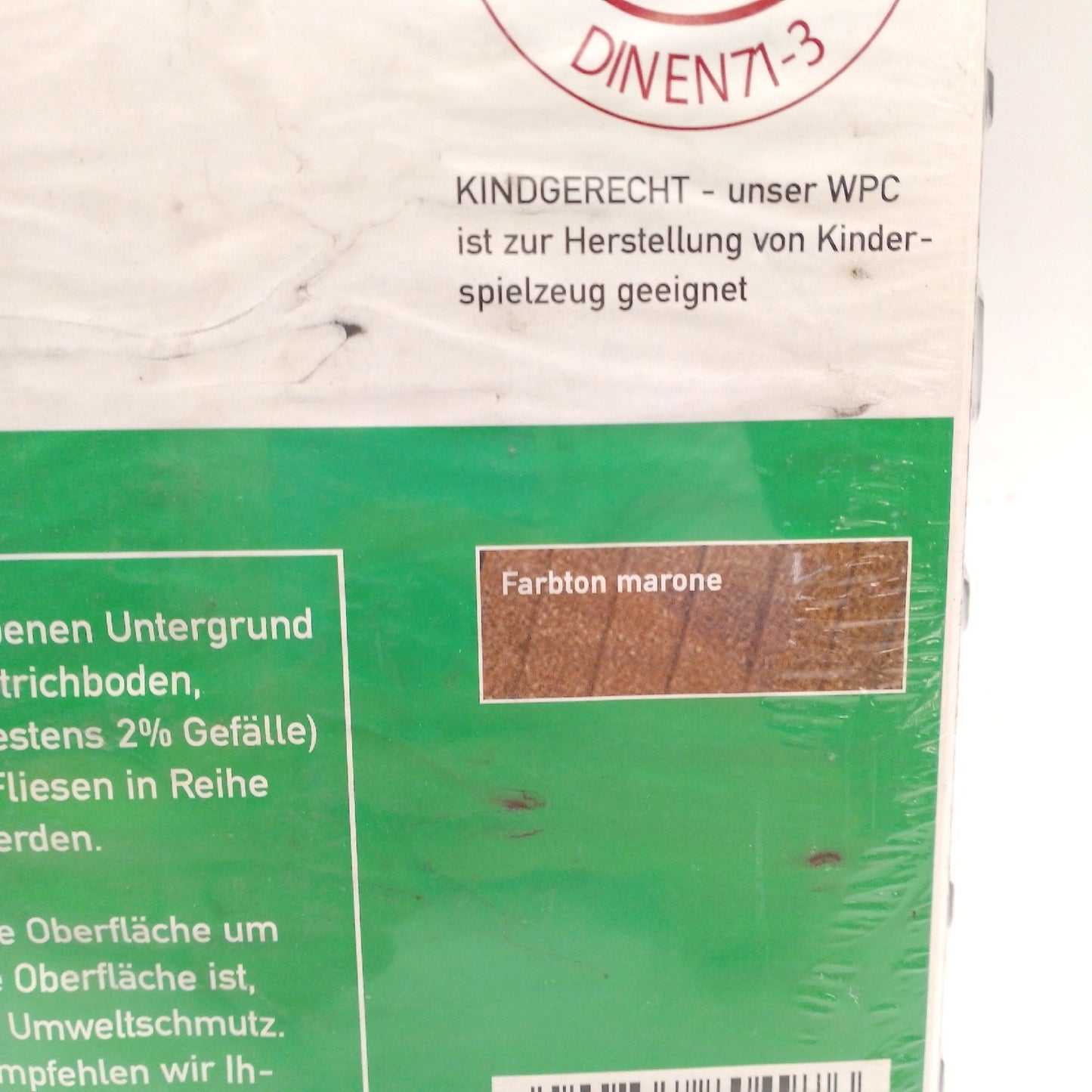 WPC Klickfliese Bodenbelag Terrasse Balkon Witterungsfest Robust Langlebig Belastbar