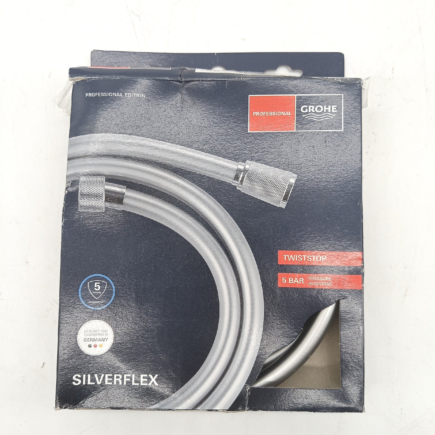 Grohe Brauseschlauch Sanitärbedarf Silverflex 150 cm 12 Zoll Chrom langlebig