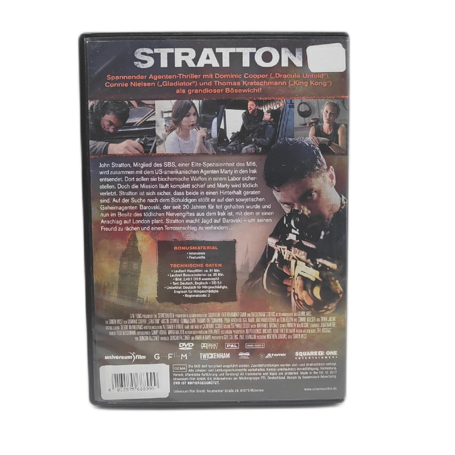 Stratton - Dominic Cooper, Thomas Kretschmann, Connie Nielsen - DVD