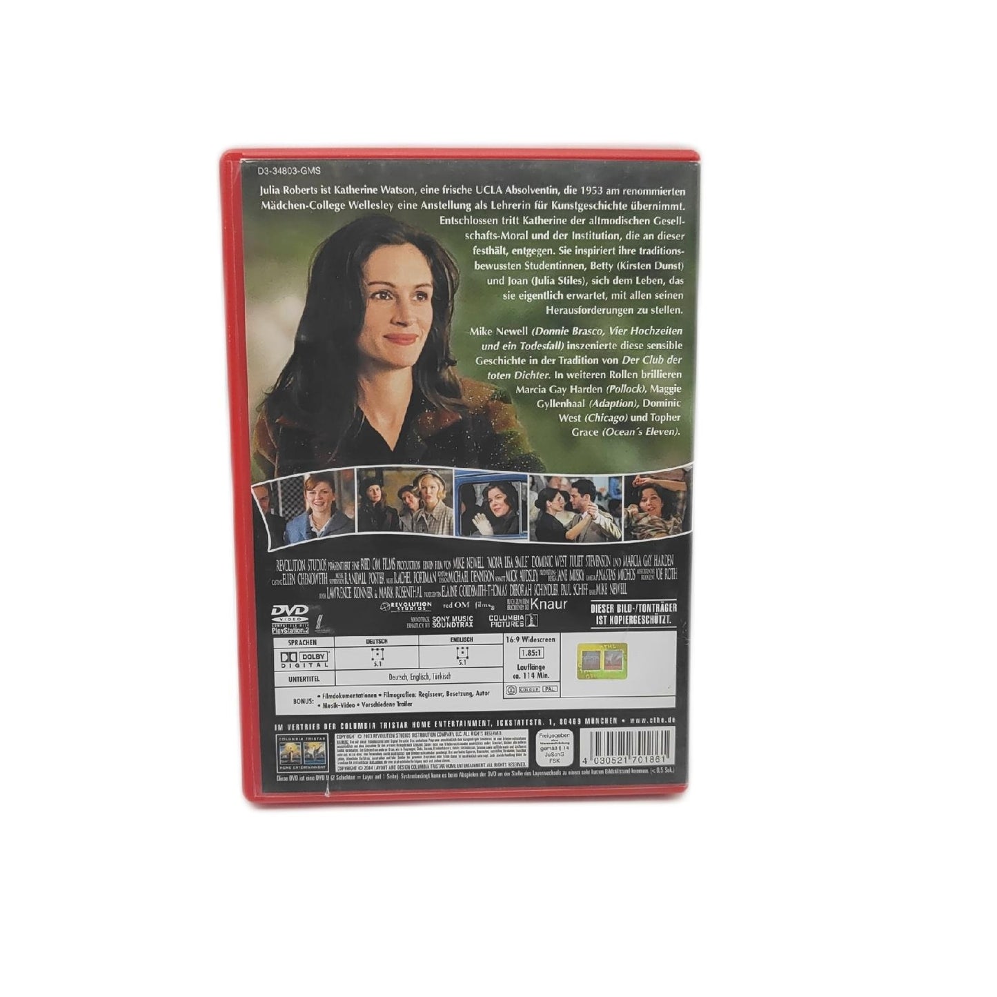 Mona Lisas Lächeln DVD
