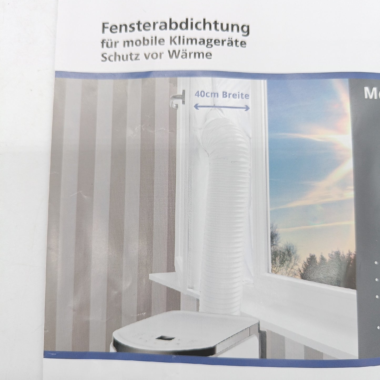 Proklima Fensterabdichtung Fensterzubehör Hot Air Stop Weiß 40 cm Dichtungssystem