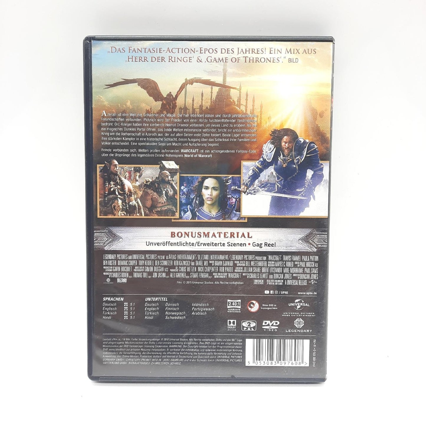 Warcraft DVD Film The Beginning tModel Fantasytaction