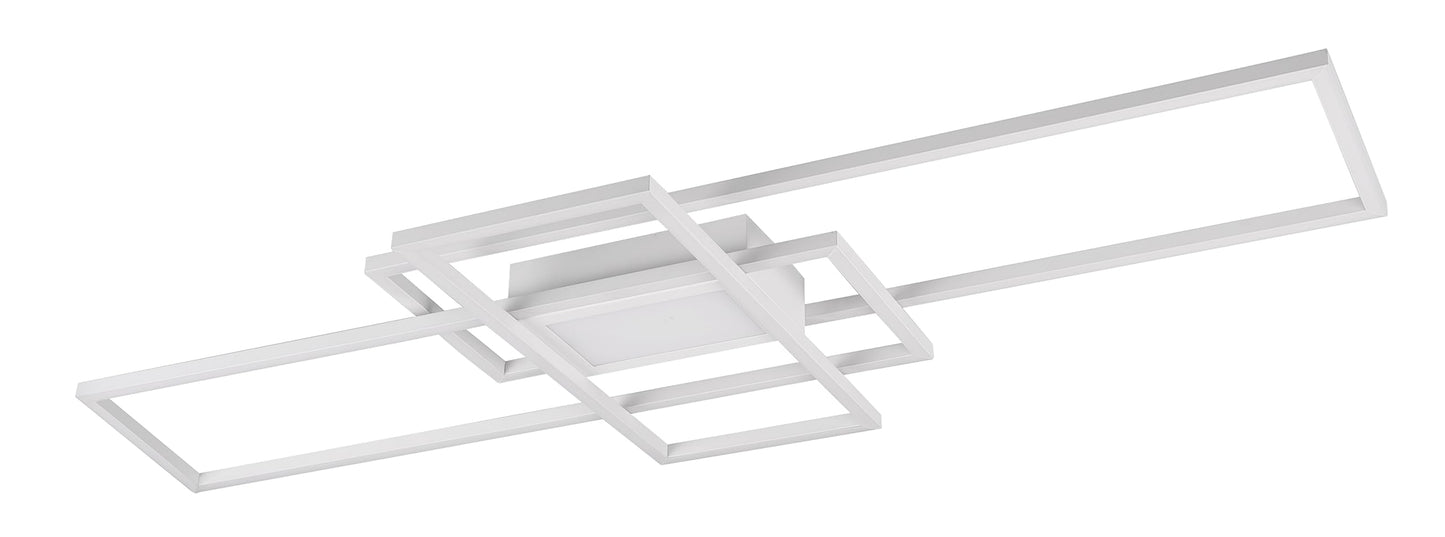 Trio Leuchten Deckenleuchte Beleuchtung Irvine 620010431 Metall Weiß matt inkl 60 Watt Led Lampe