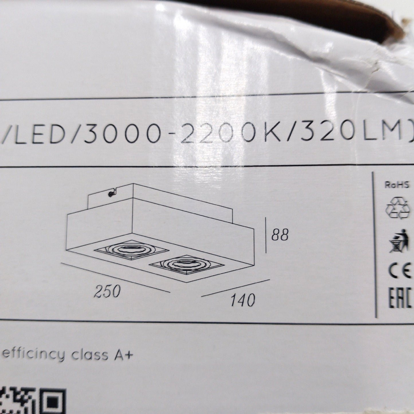 Lucide LED Deckenleuchte Beleuchtung Xirax 2 x 5 Watt Weiß Modern Energieeffizient Lampe