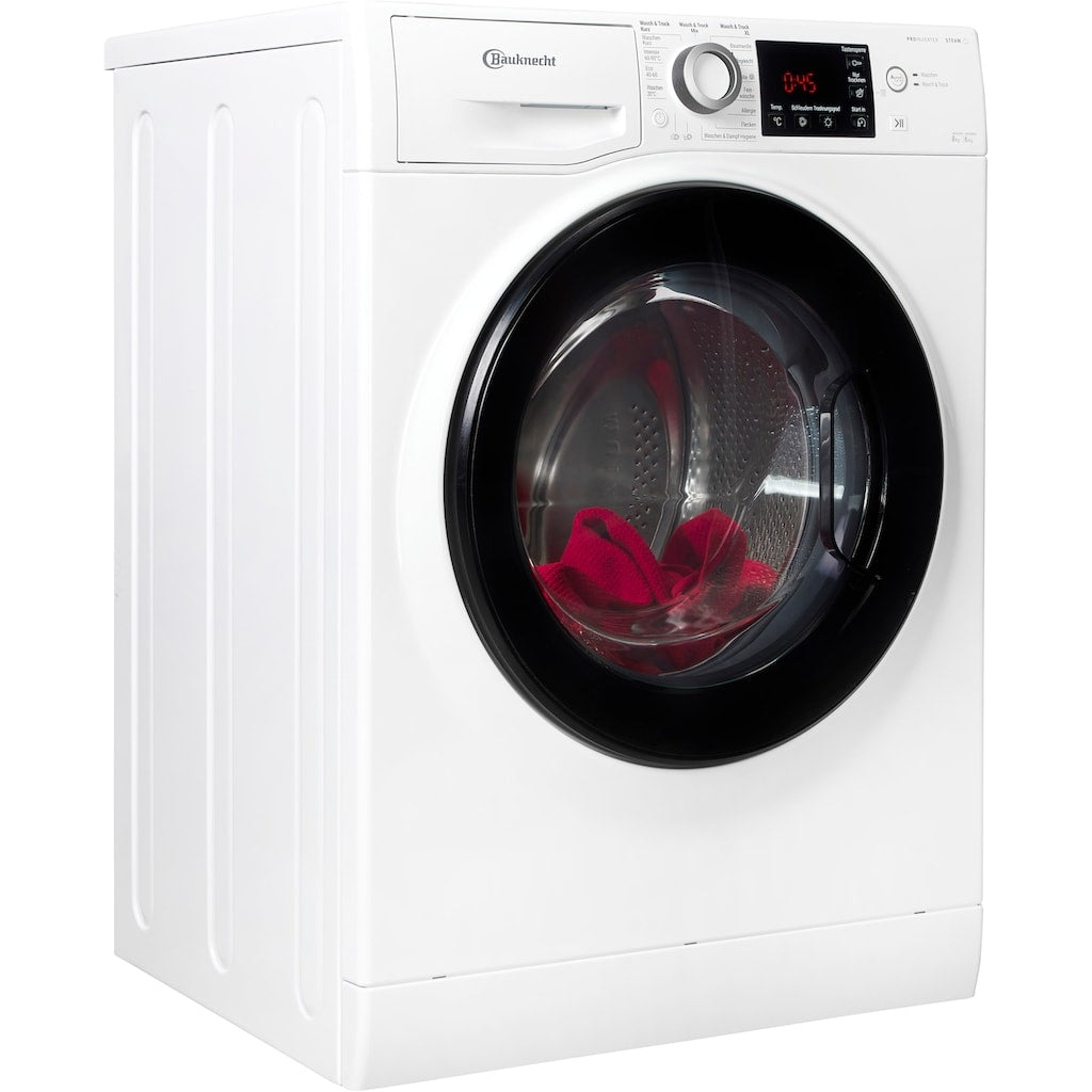 BAUKNECHT Waschtrockner WT Super Eco 8614 C, 8 kg, 6 kg, weiß