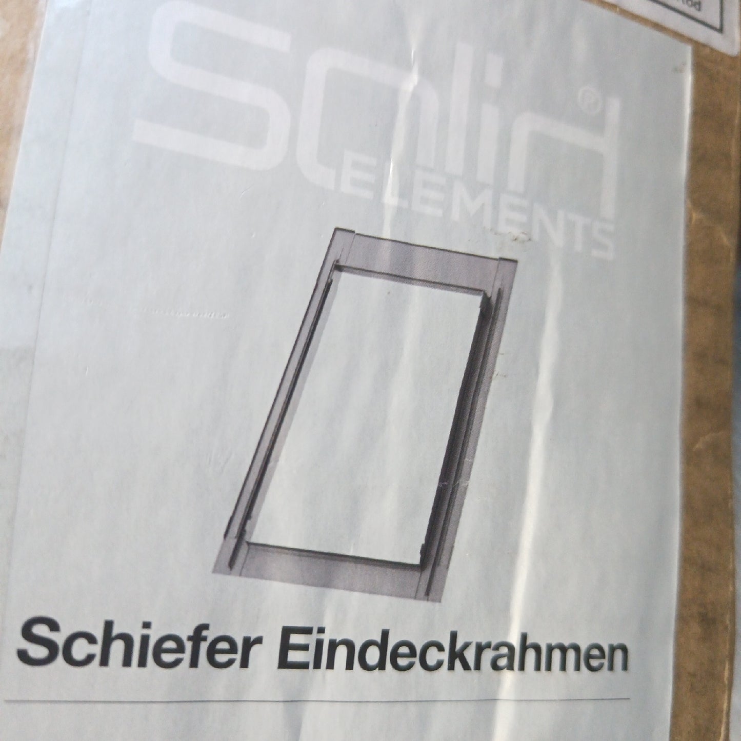 Solid Elements Eindeckrahmen Bedachung Schiefer 78 x 118 cm Dachzubehör langlebig hochwertig