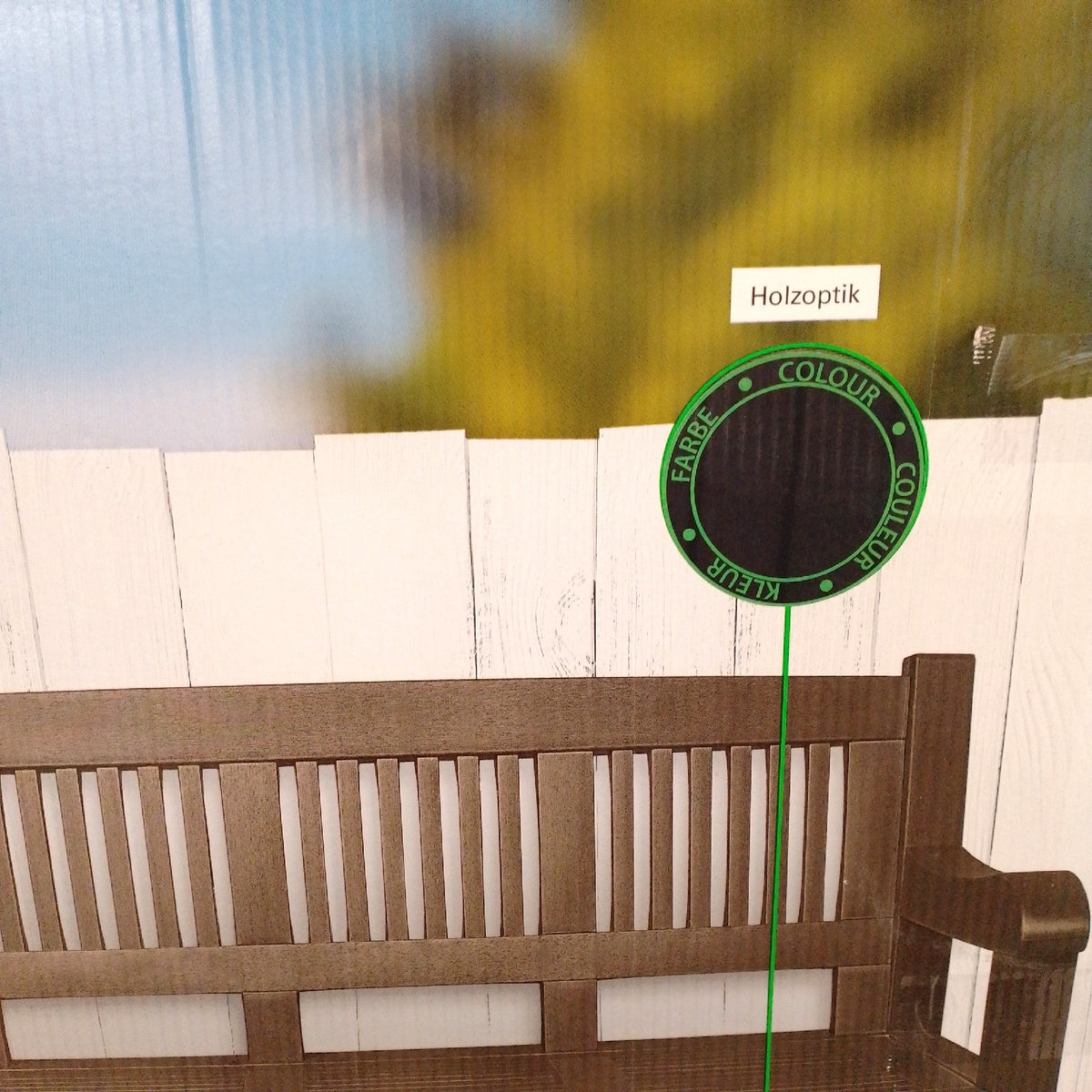 Jelenia Plast Gartenbank Salzburg Kunststoff Anthrazit wetterfest robust langlebig 130x60x85 cm