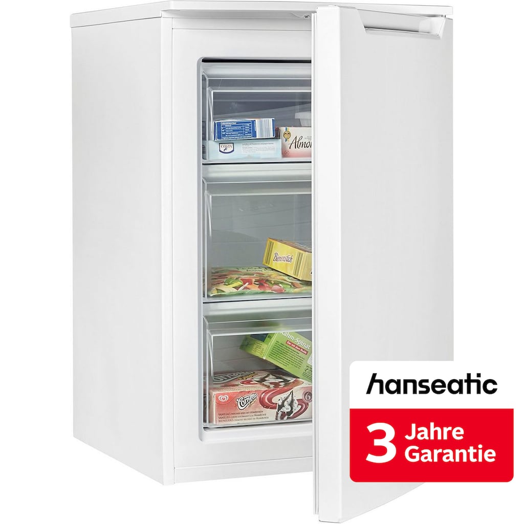 HANSEATIC Gefrierschrank HGS8555BW, 85 cm, weiß