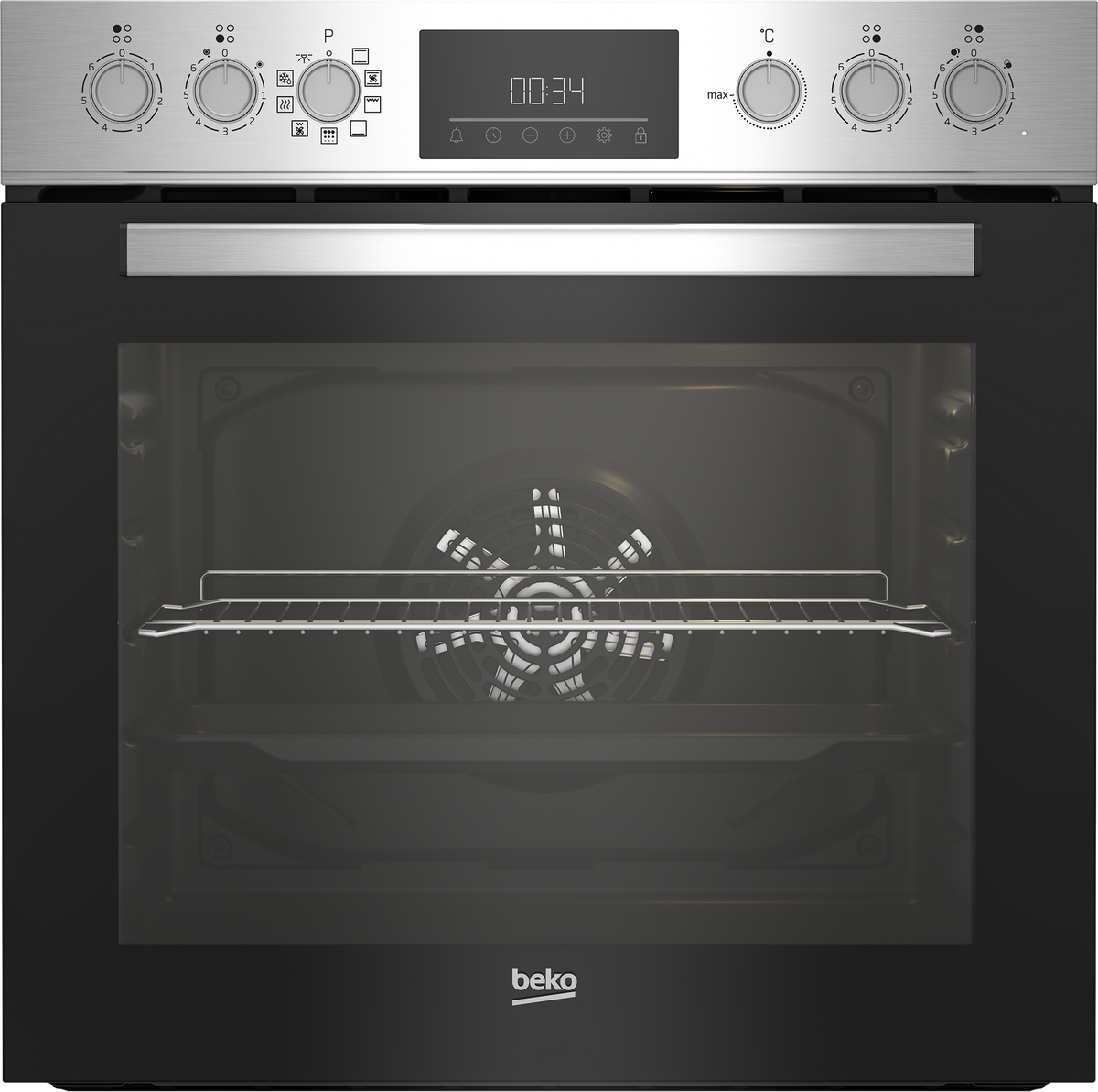 BEKO Elektro-Herd-Set BBUE1132T0XFP, 60cm, edelstahl