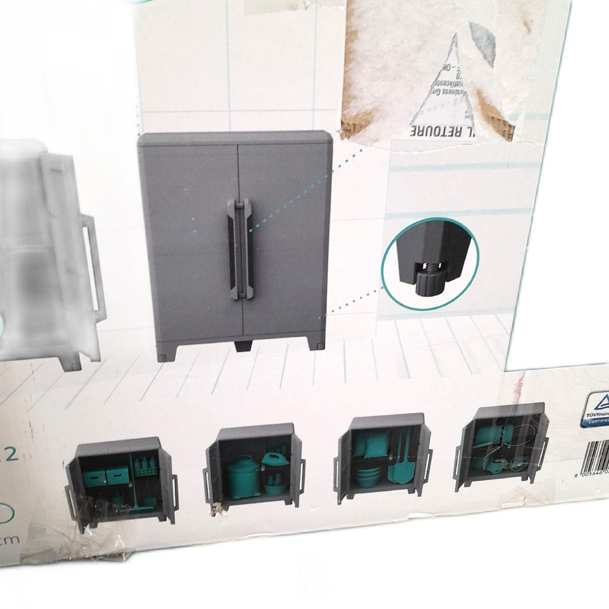 Terry erschrank Transforming Modular 2 Schrank mit zwei Türen multifunktional innen und außen