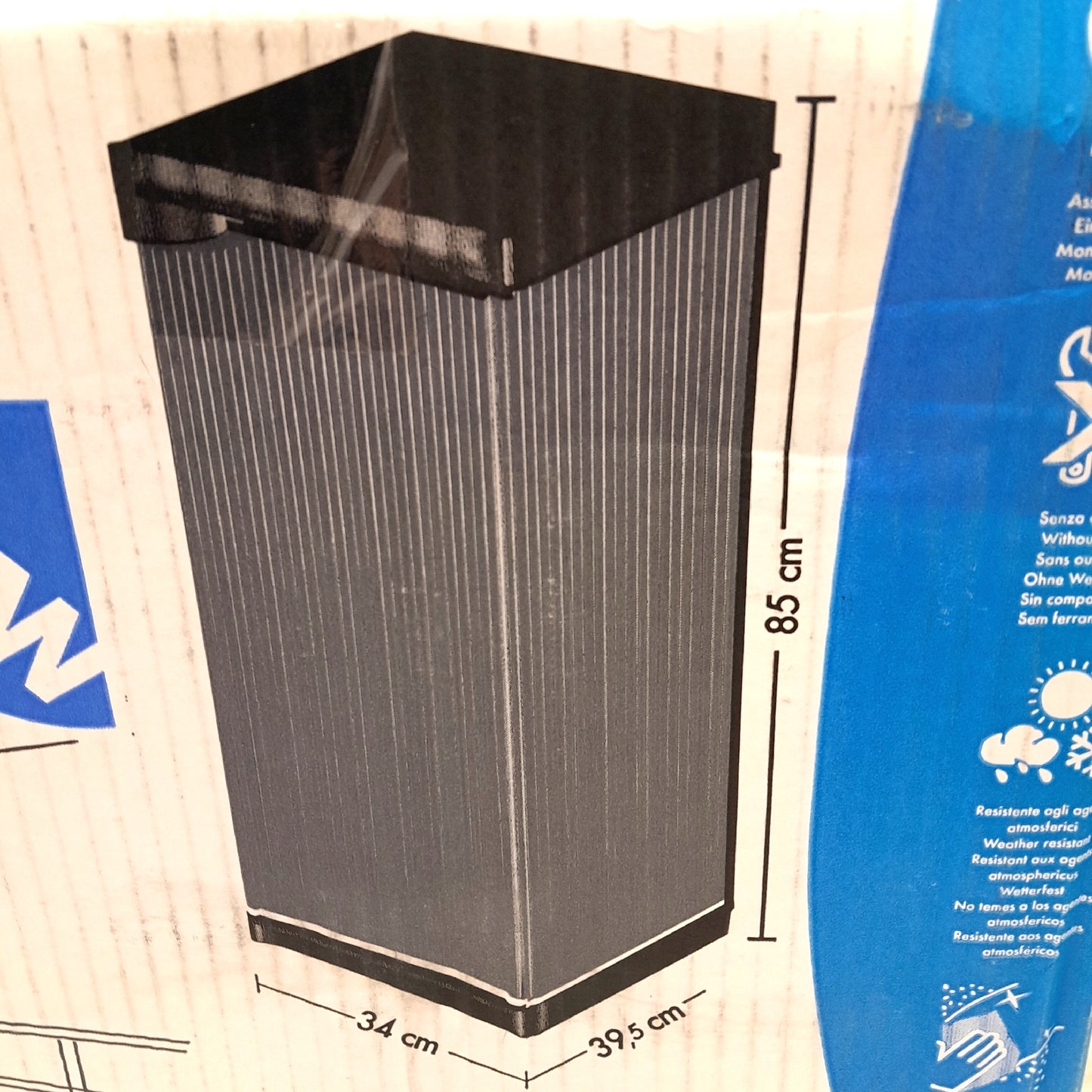 Kunststoffschrank Aufbewahrung Schränke 395 x 34 x 168 cm