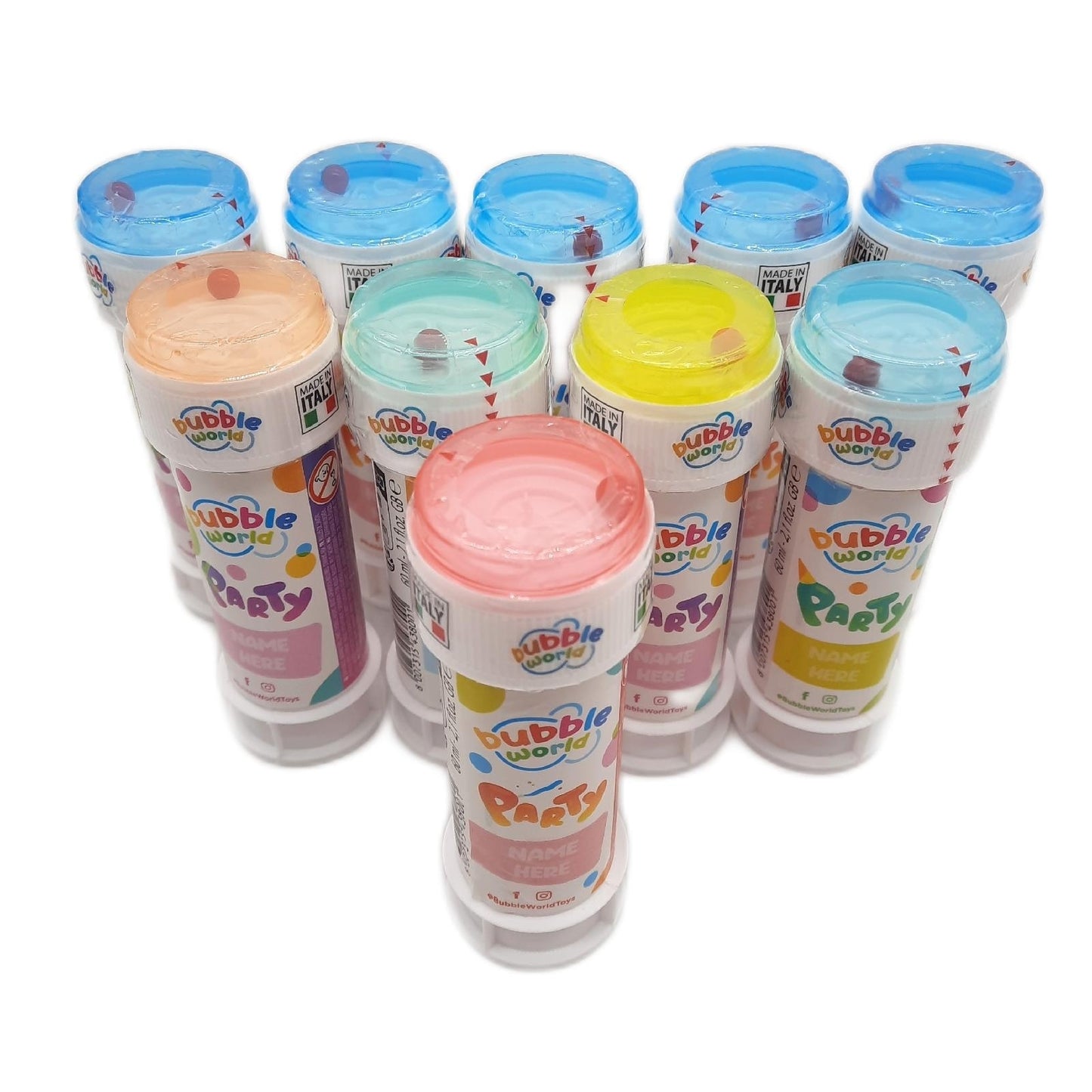 Dulcop 414.0720000 - Seifenblasen Party Pack, 10 Flaschen, 60 ml - Unvollständig