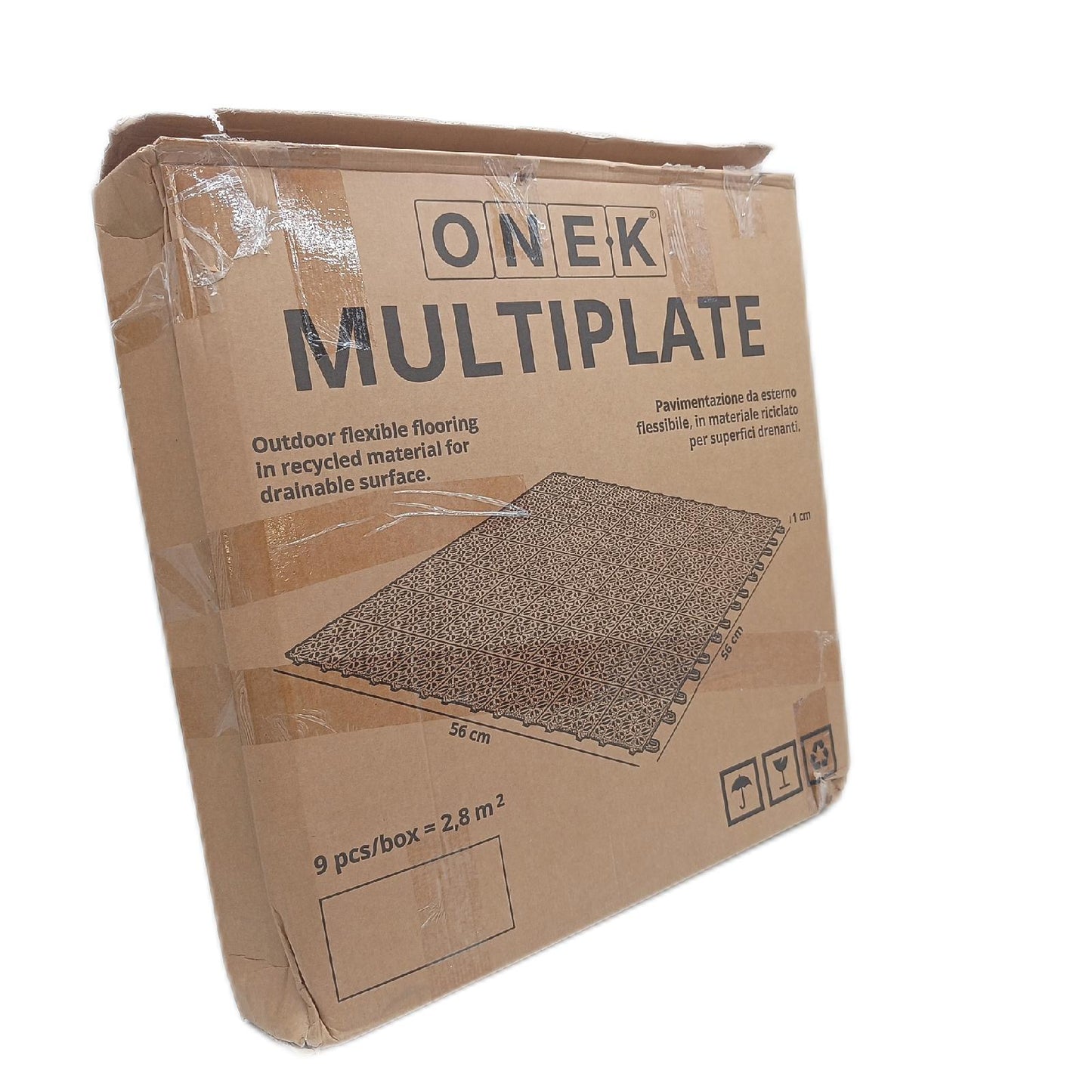Prakt Bodenfliese Bodenbelag Kunststoff Grau 555 x 555 cm 9 Stück Klick