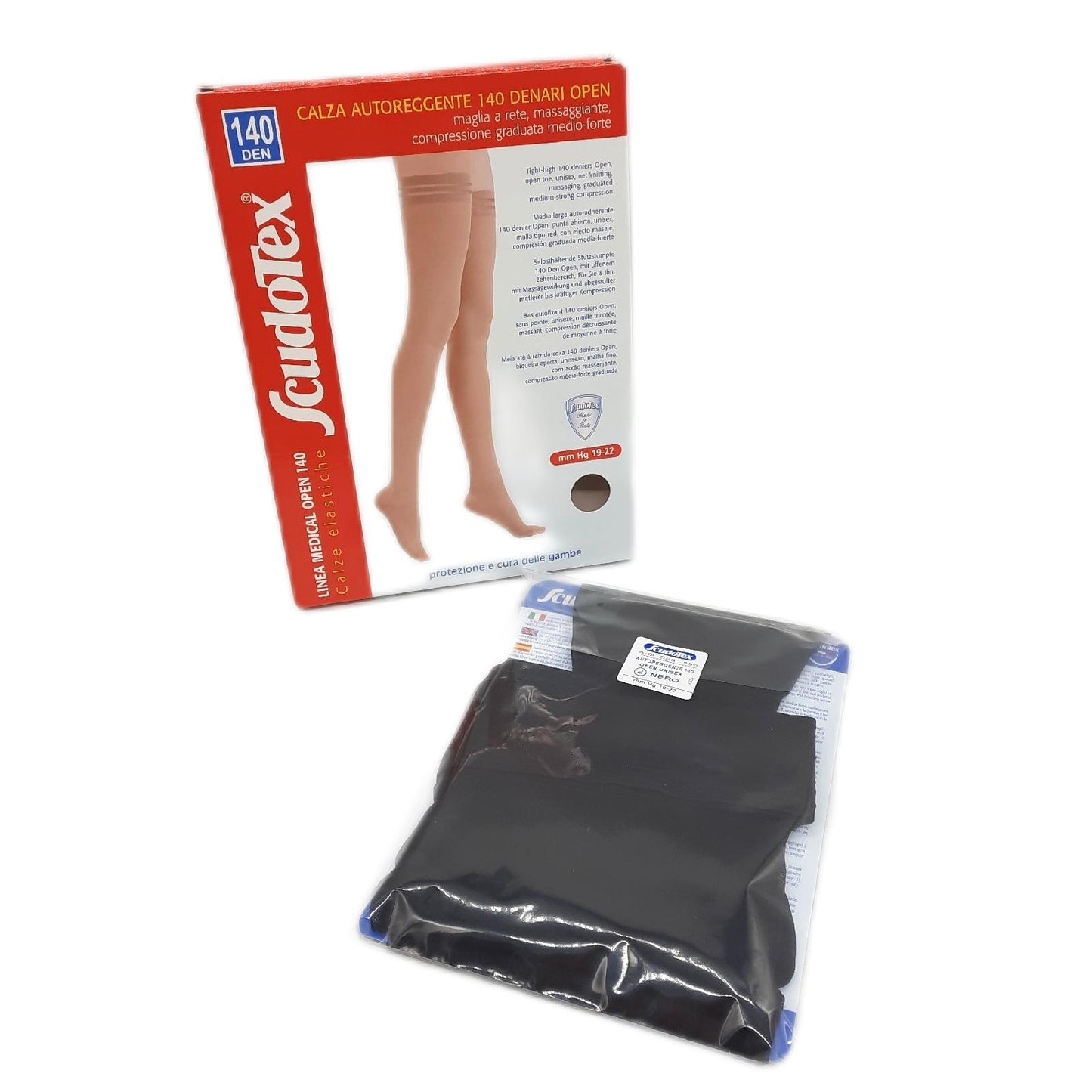 SCUDOTEX Hold-ups Open Schwarz Größe 2 140 Denier Misc Health Care (14,24)