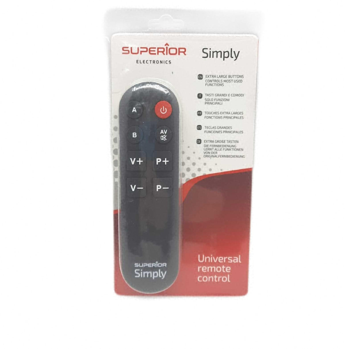 Superior SIMPLY Selbstlernende Universalfernbedienung mit zwei Speicherbänken 945