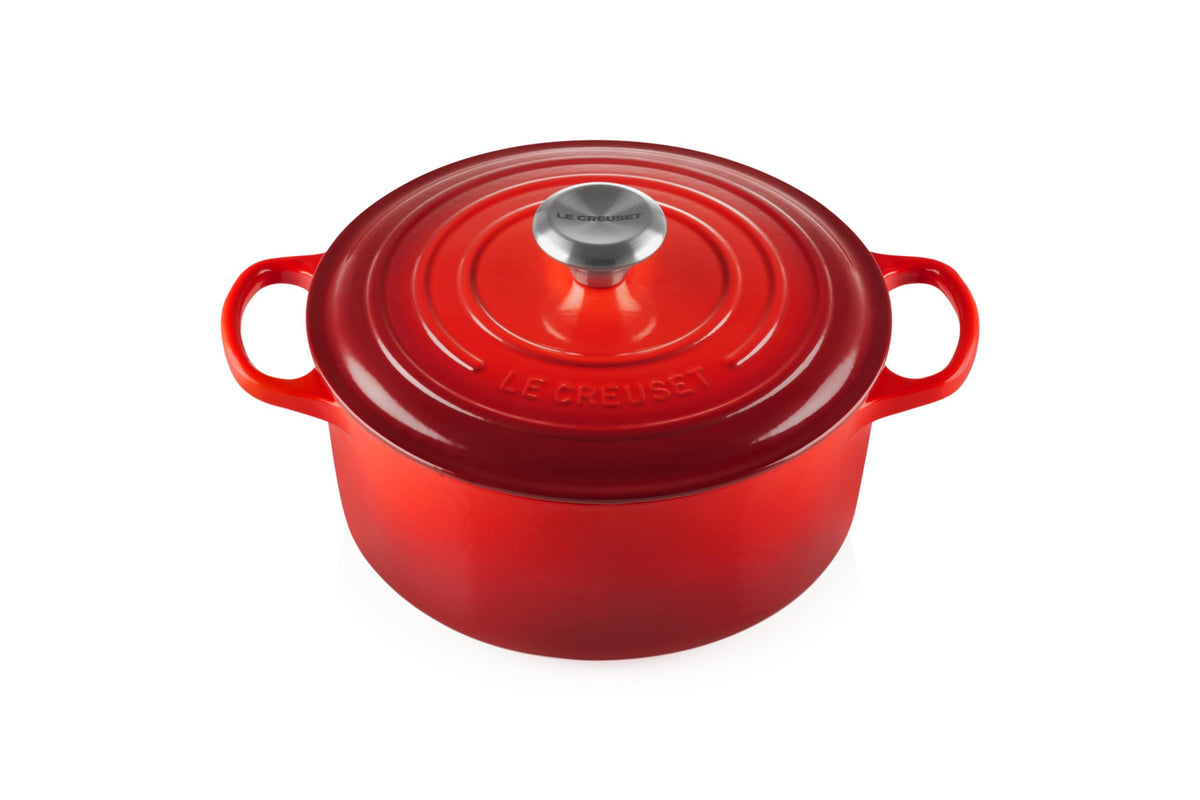 Le Creuset Runde Kokotte aus Gusseisen 24 cm 42 Liter alle Quellen