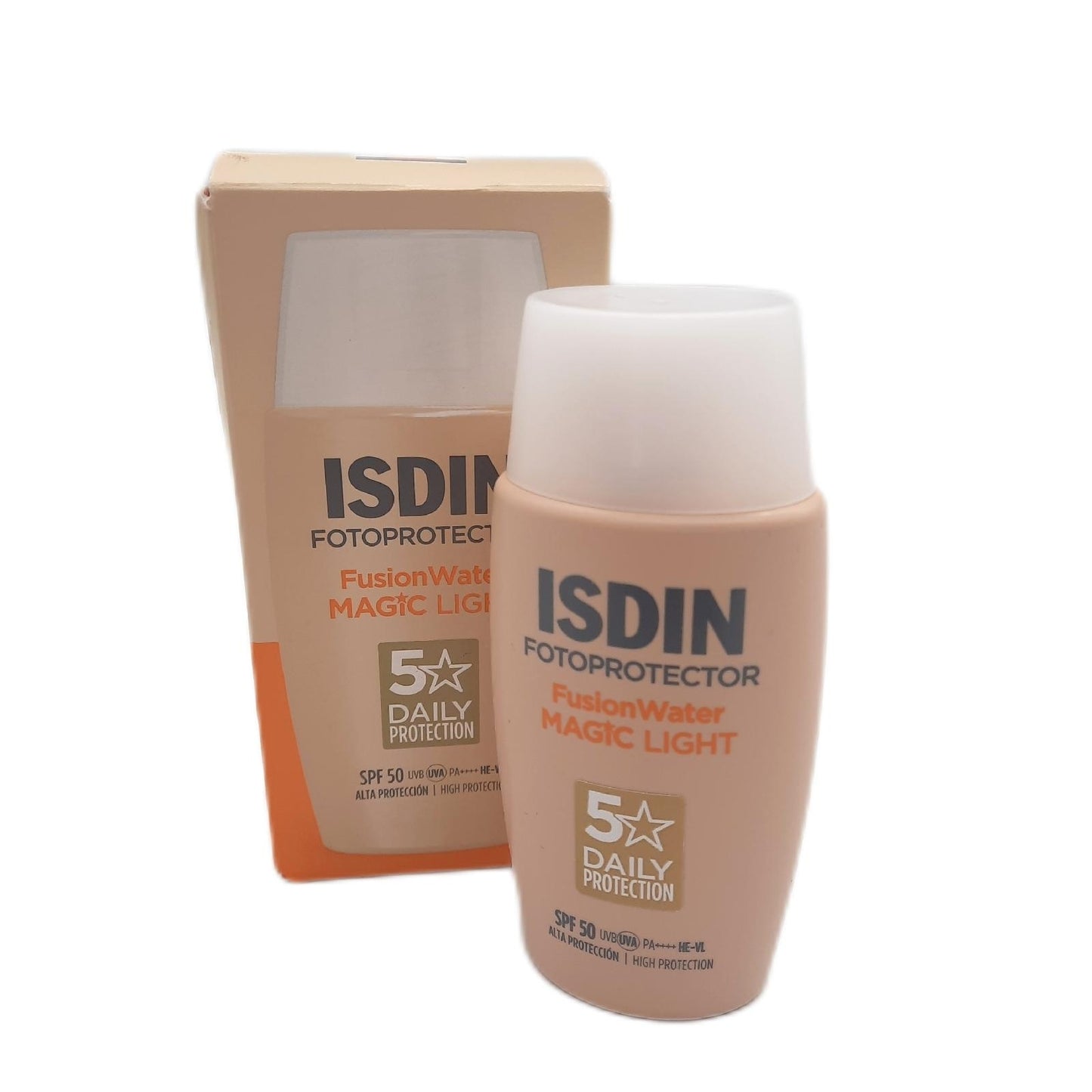 Isdin Gesichtssonnencreme Sonnenschutz Fusion Water Magic Color Light SPF 50 Getönt Pflege
