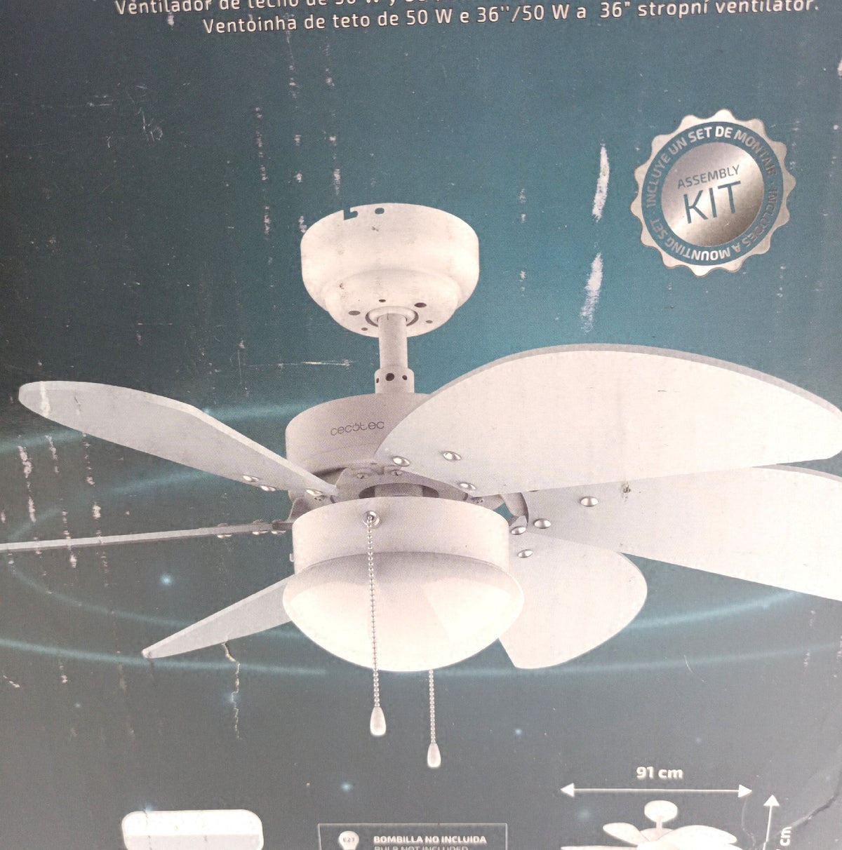 Cecotec EnergySilence 3600 Vision Sky Deckenventilator 50 W 92 cm Durchmesser