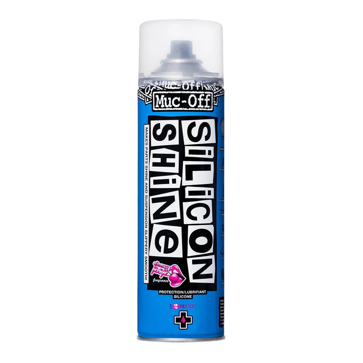 Muc Off Silicon Shine Silikonspray 500 ml Reibungsminderndes Glanzspray für Fahrrad Finish