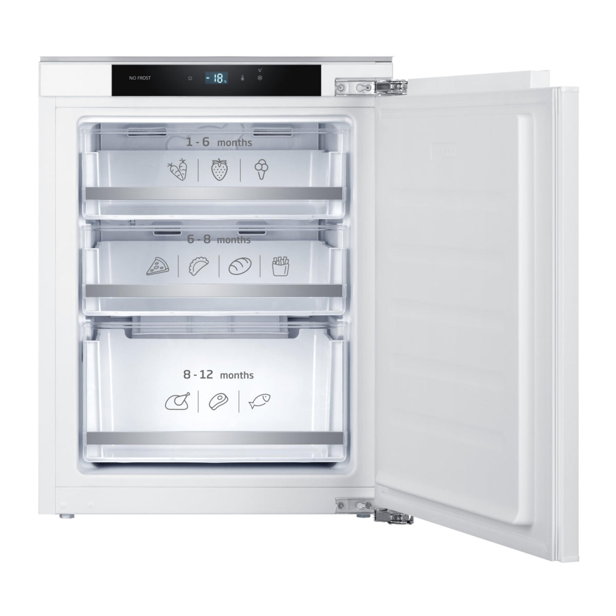 AMICA Einbaugefrierschrank EGSX321210, 71 cm, weiß