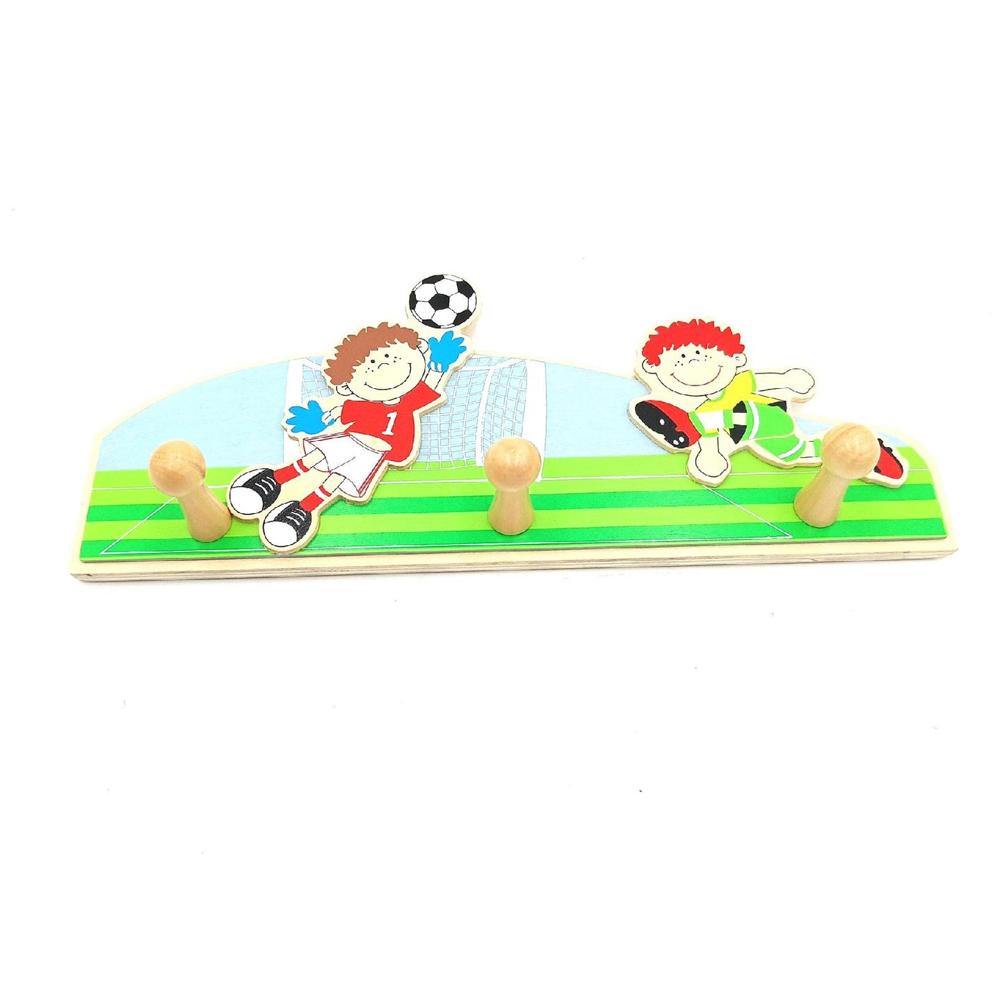 Inware Garderobe Kinderzimmer Möbel 34080f Fußball Dekor Spaß und Ordnung