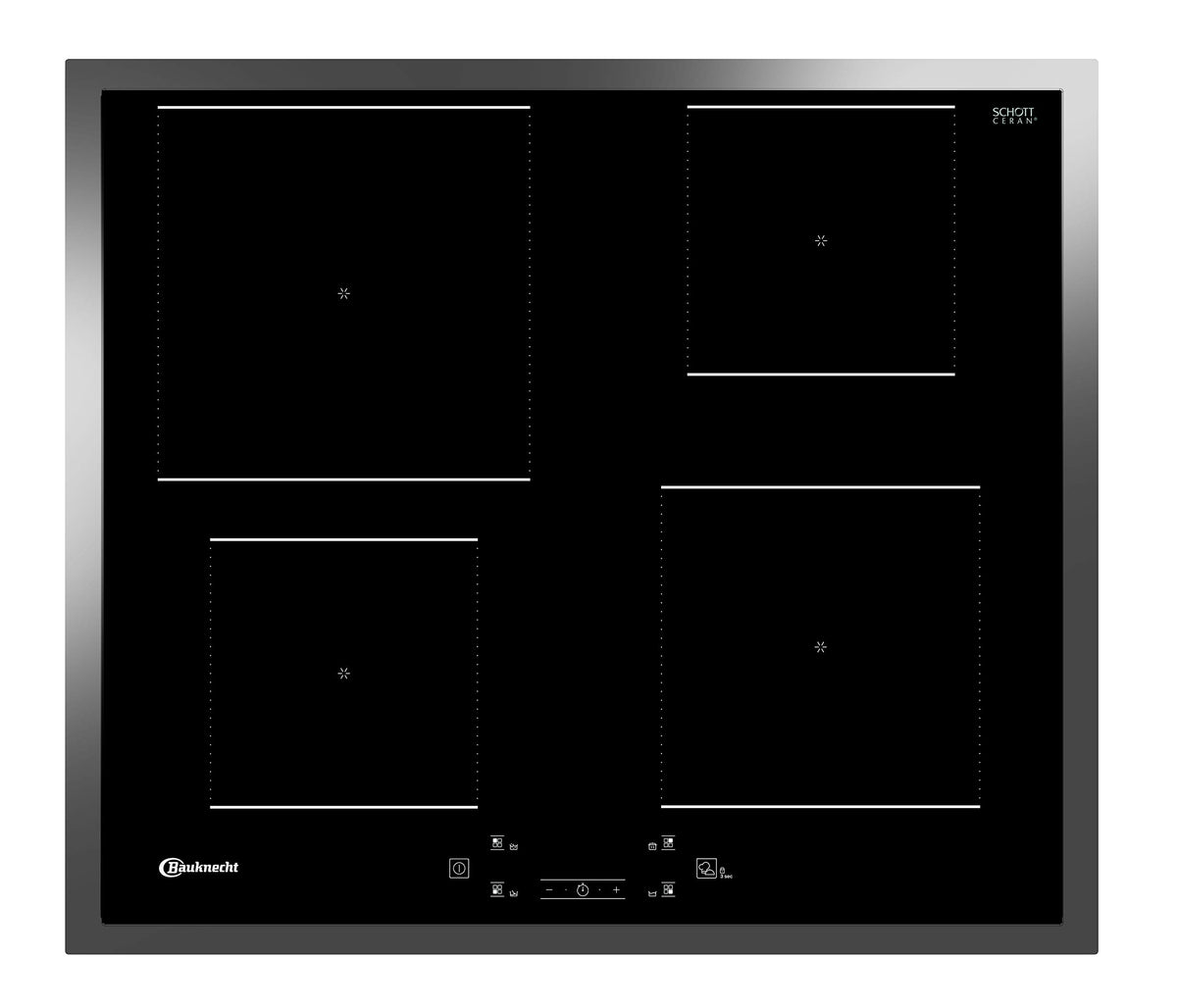 BAUKNECHT Induktions-Kochfeld BQ 2760S FT, 60 cm, edelstahl