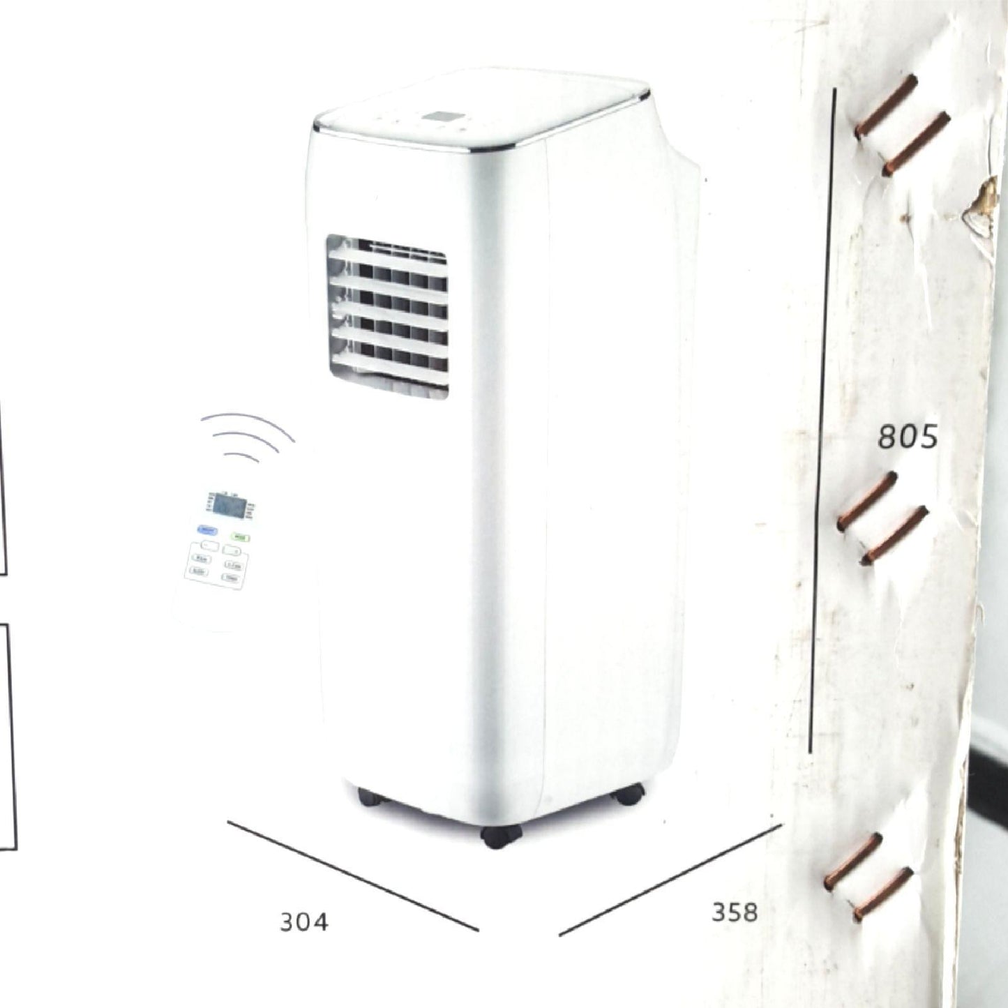 Proklima Mobiles Klimageraet Klimaanlagen Purity 7000 Raumkuehlung fuer bis 20 Quadratmeter