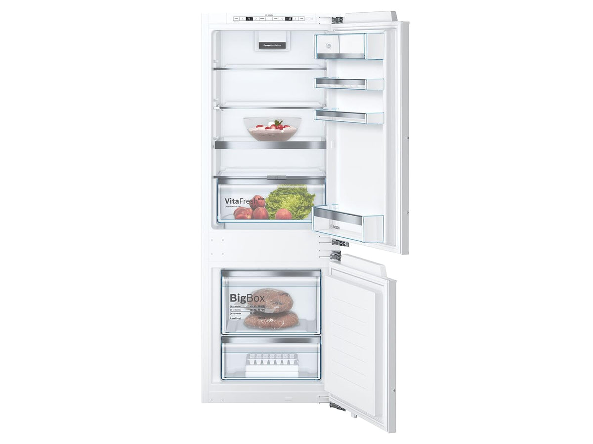 BOSCH Einbaukühlgefrierkombi. KIS77ADD0, A+++, 157,8 cm, weiß