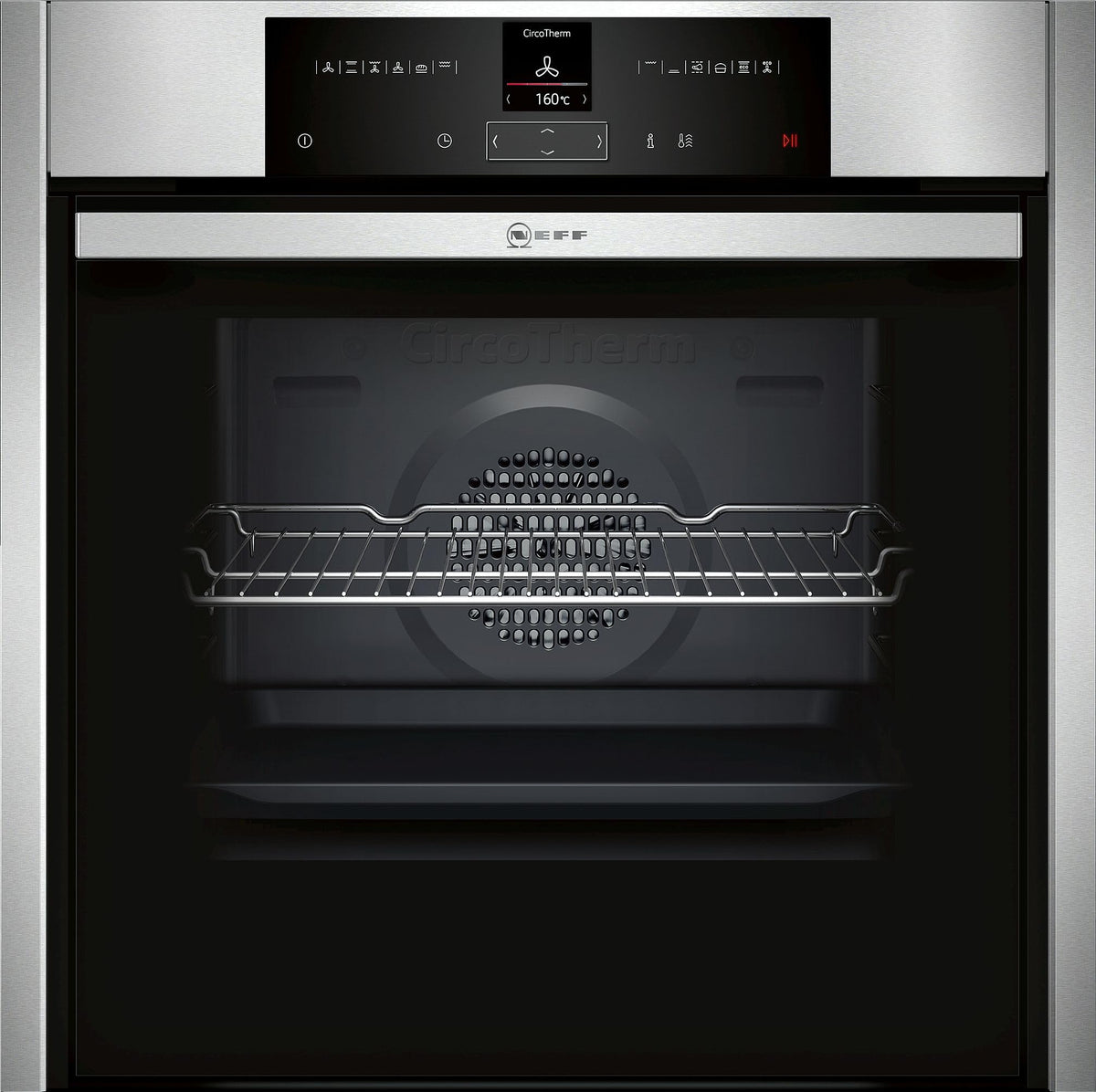 NEFF Einbaubackofen BCR4520N/B45CR20N0, A+, 60 cm, edelstahl