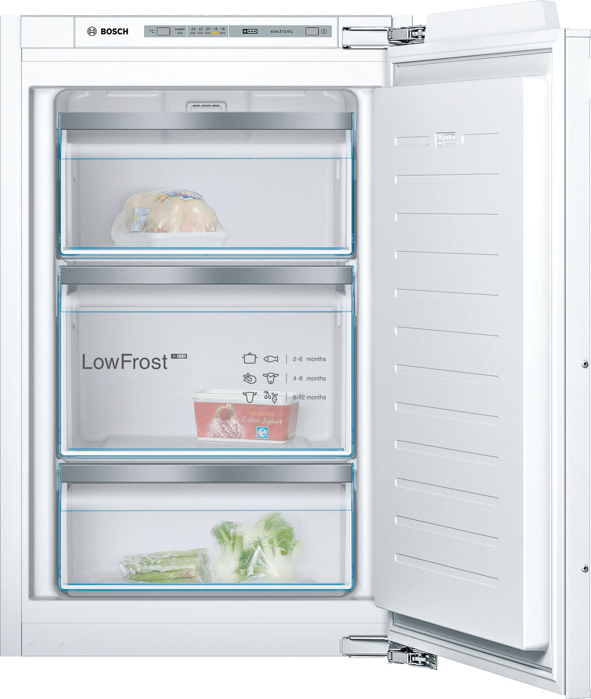 BOSCH Einbaugefrierschrank 6 GIV21AFE0, A++, 87,4 cm, weiß