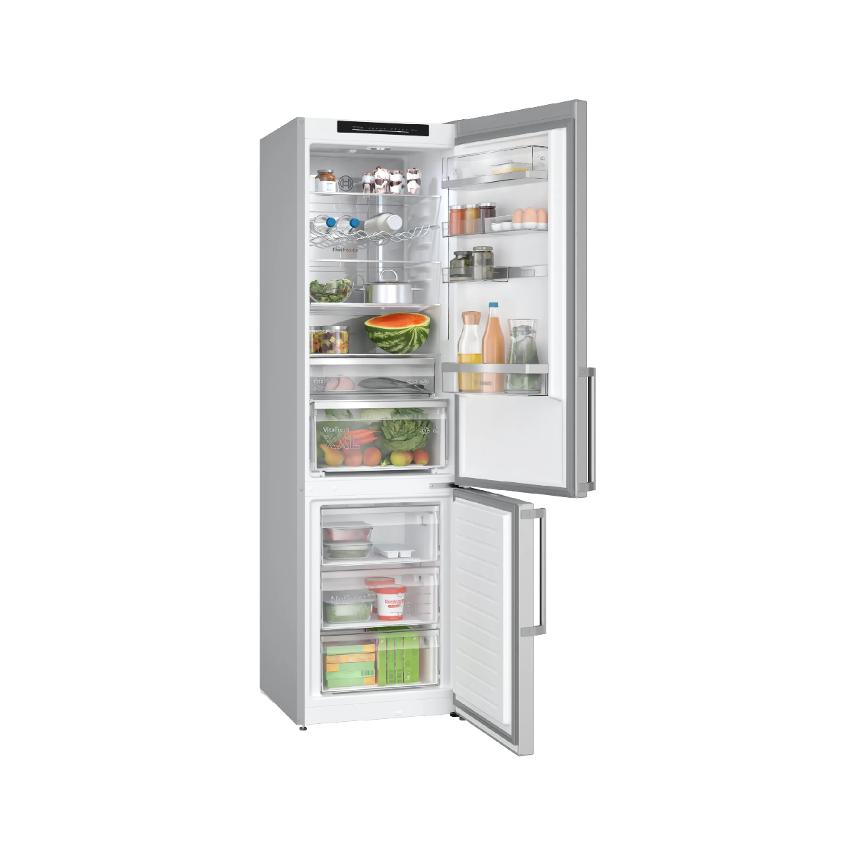 BOSCH Kühl-/Gefrierkombi KGN39AIAT, 203 cm, edelstahl