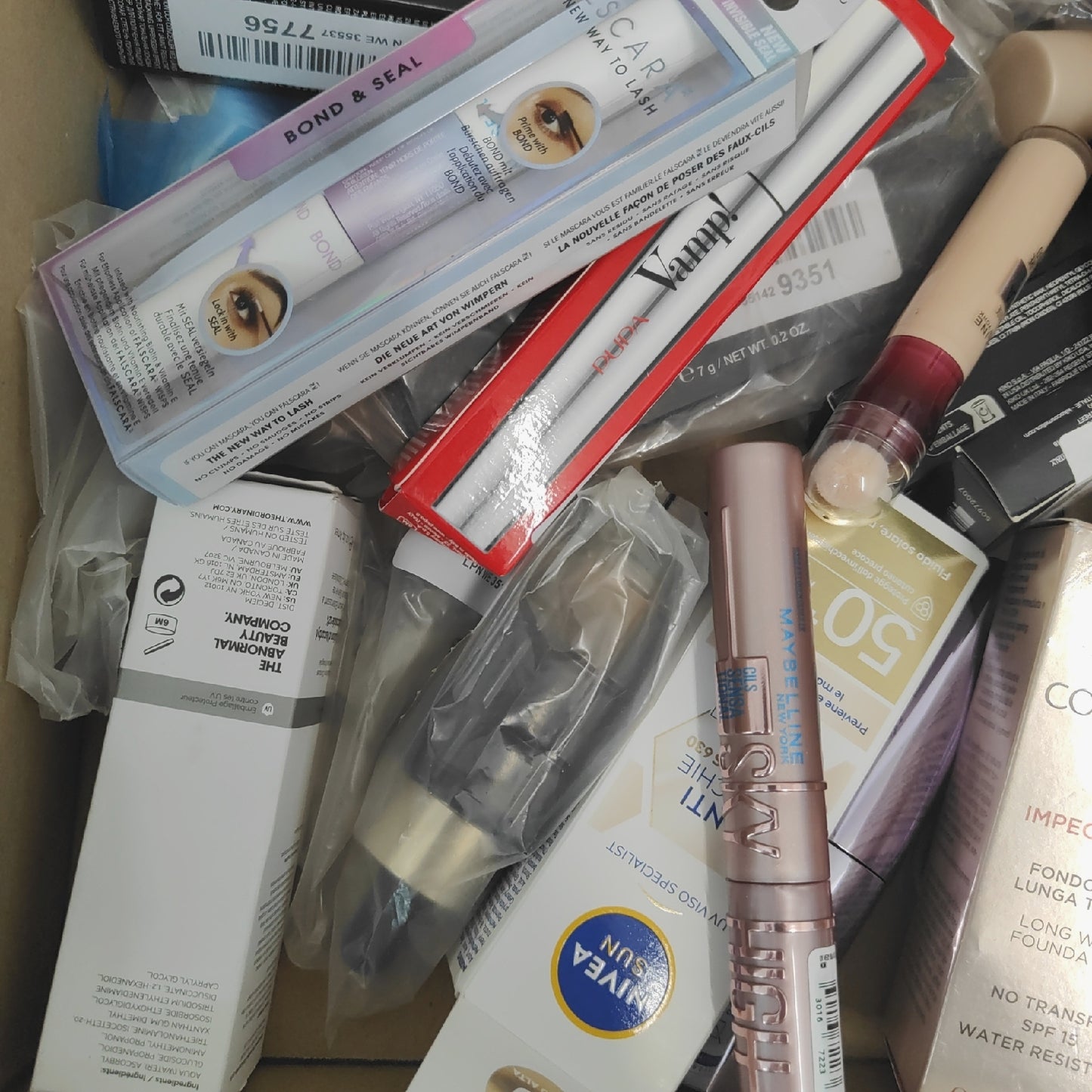 elf collistar Nivea Make up Lidschatten Lippenstift Mascara Mischkarton