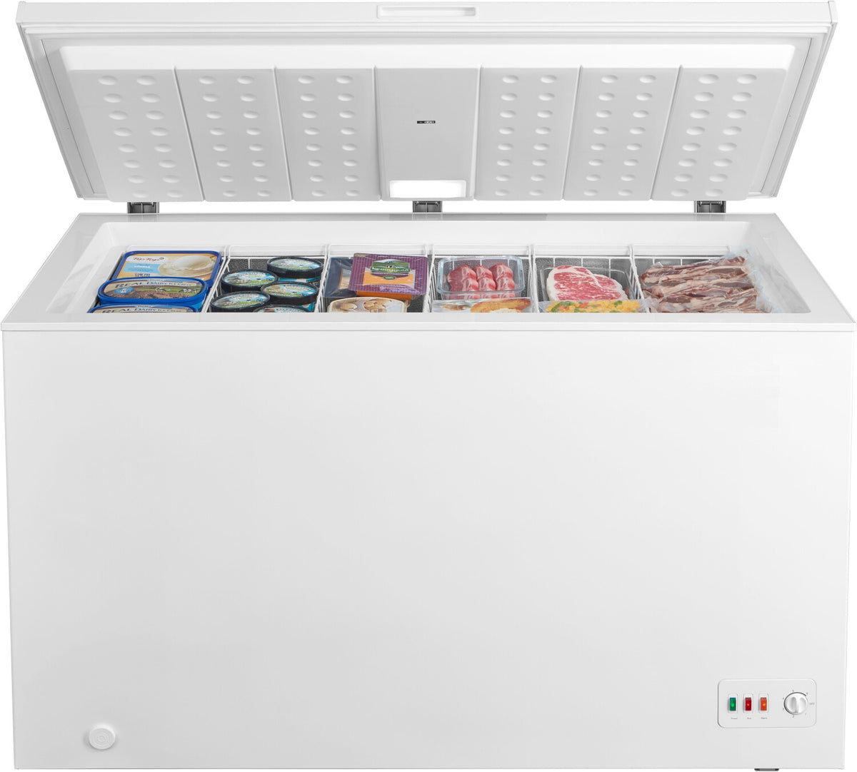 HANSEATIC Gefriertruhe HGT128A, 128,5 cm, 300 l, weiß