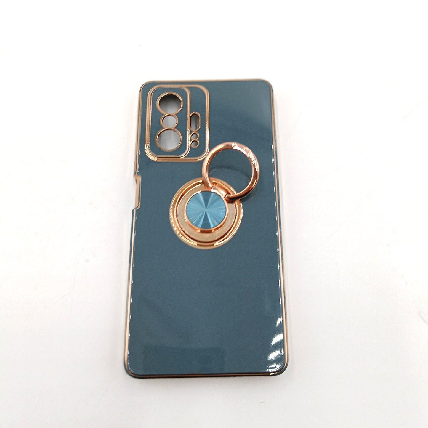 Xiaomi 11T Pro Silikonhülle Grau Kickstand Schutz Überzug Tasche Smartphone Cover