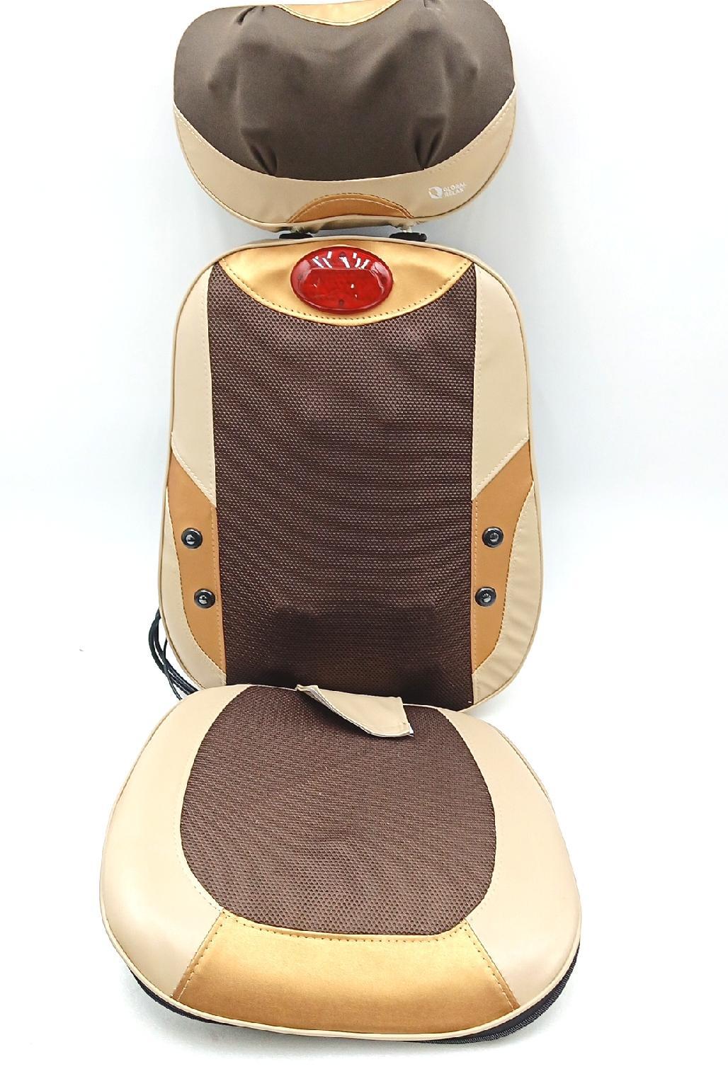 GLOBAL RELAX Mantra Massagesessel Beige Rückenlehne Schulter Lendenwirbel Entspannung