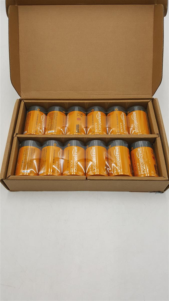 AmazonBasics Everyday Alkalibatterien D 1 5V 12er Pack Batterien Energizer Power; Kraftvoller Energielieferant