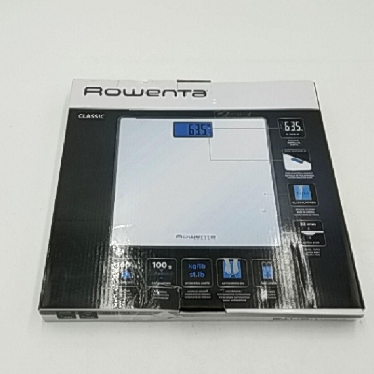 Rowenta Personenwaage Elektronik Haushaltswaagen BS1501 Classic Präzision bis