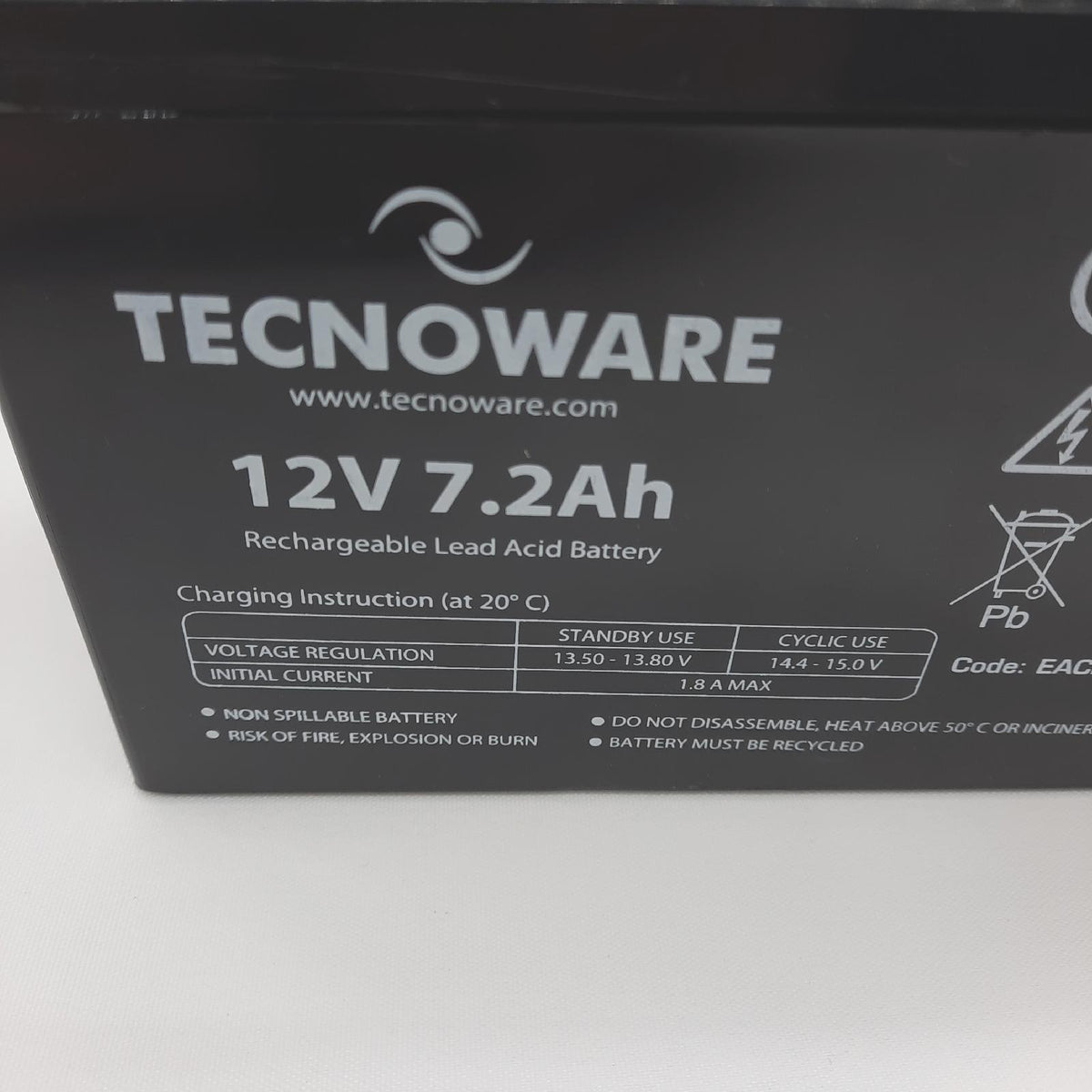 Tecnoware Tecnoware Batterie Ersatzbatterie USV Alarmanlagen 12V 7 Ah Faston 63 mm 151 x 94 x 65 cm