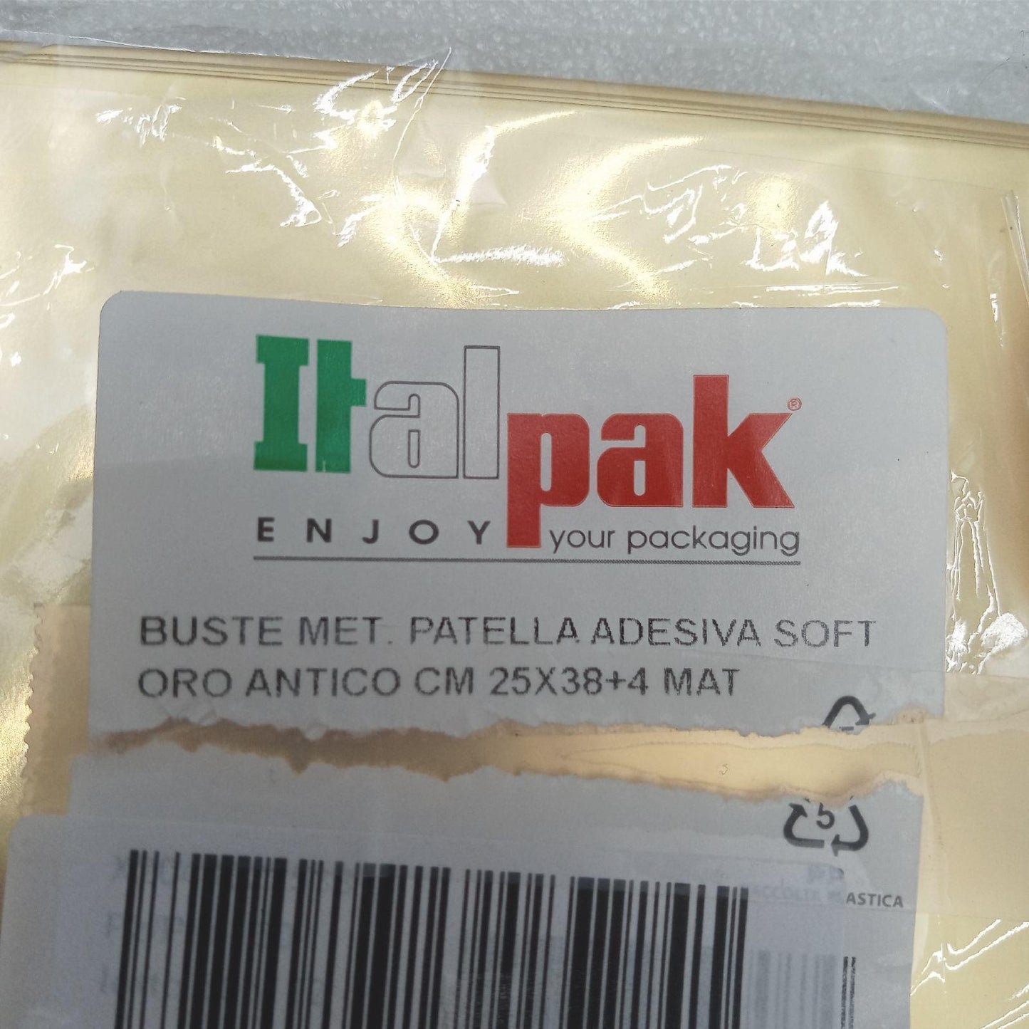 Italpak Briefumschlaege Bürobedarf Soft mit Patella Goldkleber 50 Stück