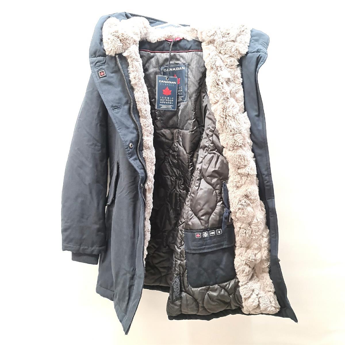 Canadian Classics Women's LANIGAN Parka, NAV, 36 (S(IT42)