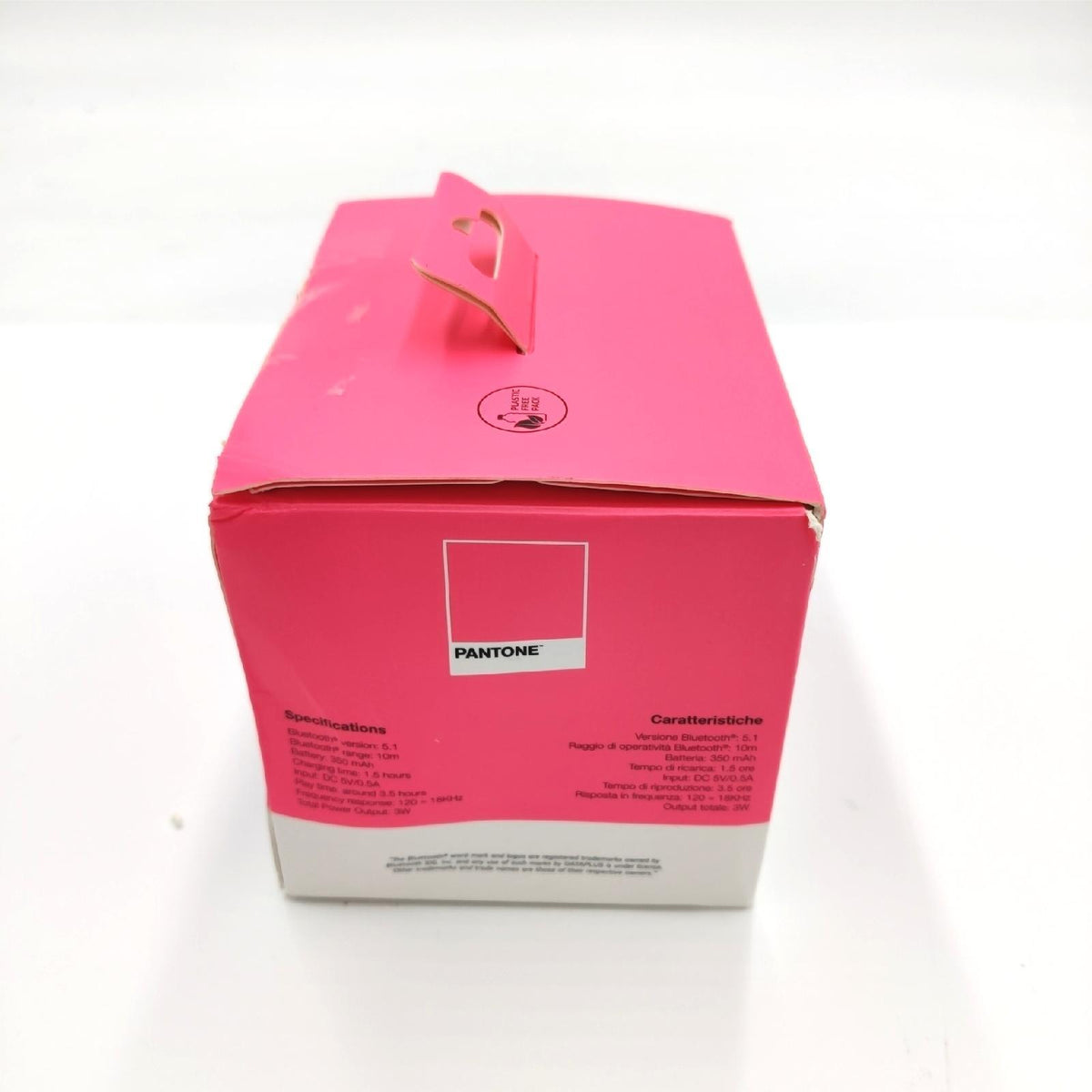 Celly Fluo Lautsprecher Bluetooth Lautsprecher mit Bluetooth 5.1 Technologie und 3W Ausgangsleistung Kabelloser Lautsprecher mit 10m Reichweite und bis zu 3 5h Autonomie Geeignet für Innen- und