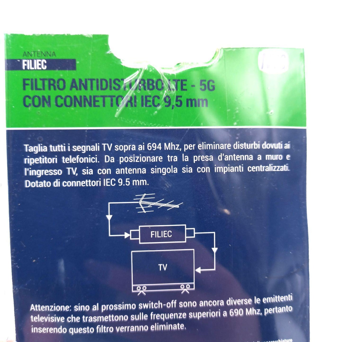 XYZ NVS LTE 5G Rauschfilter AV 9,5 mm IEC Anschluesse Geräuschreduktion Drahtloser Stick