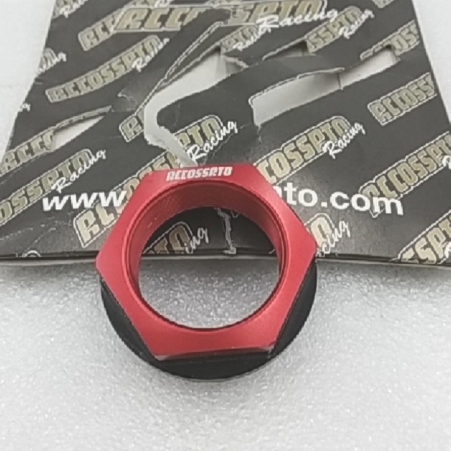 Accossato Lenkrad offen rot mit Gewinde M28 x 1 für Yamaha Yzf-R6 2006-2017 (CC 600)