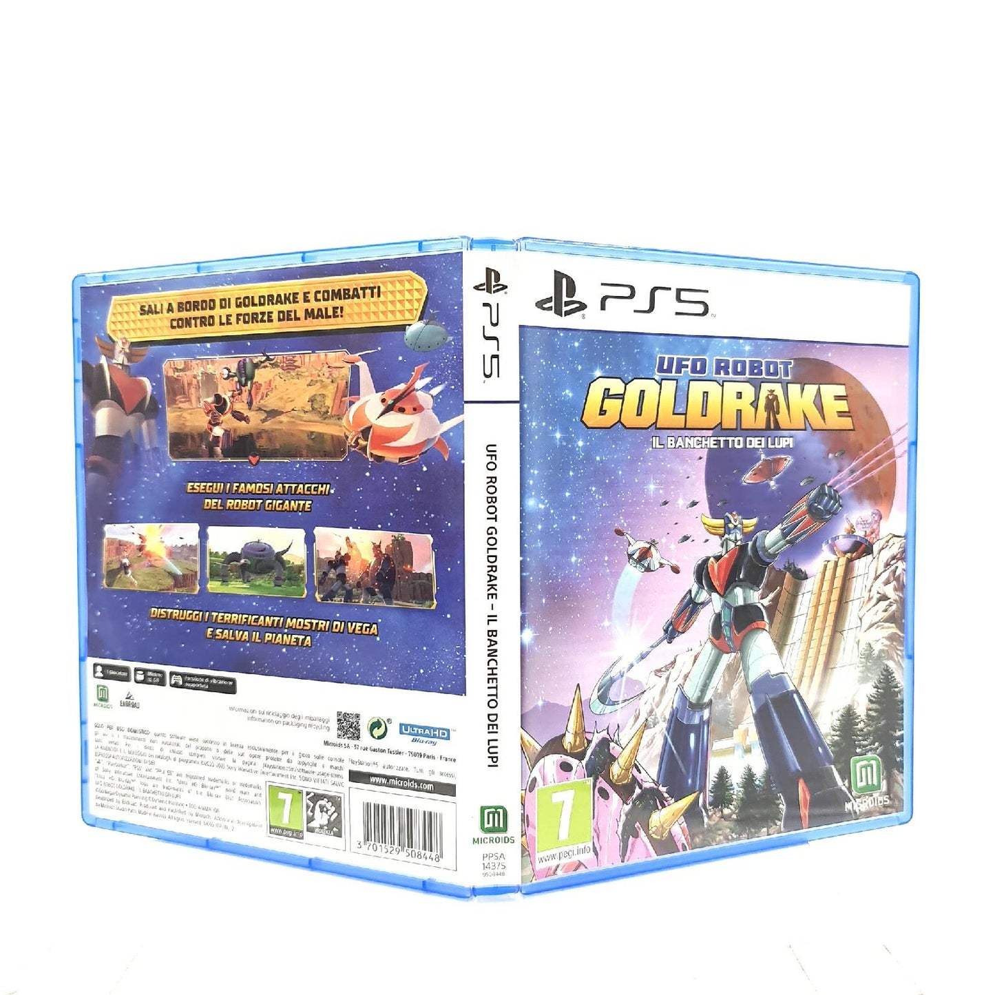 Microids Playstation Spiel Action Abenteuer Ufo Roboter Goldrake Klassiker Gameplay Spannung