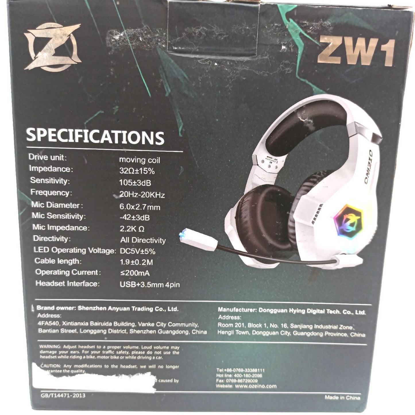 Ozeino Gaming Headset Gaming Zubehör Modell Surround Sound Kopfhörer für Ps5 Ps4 PC